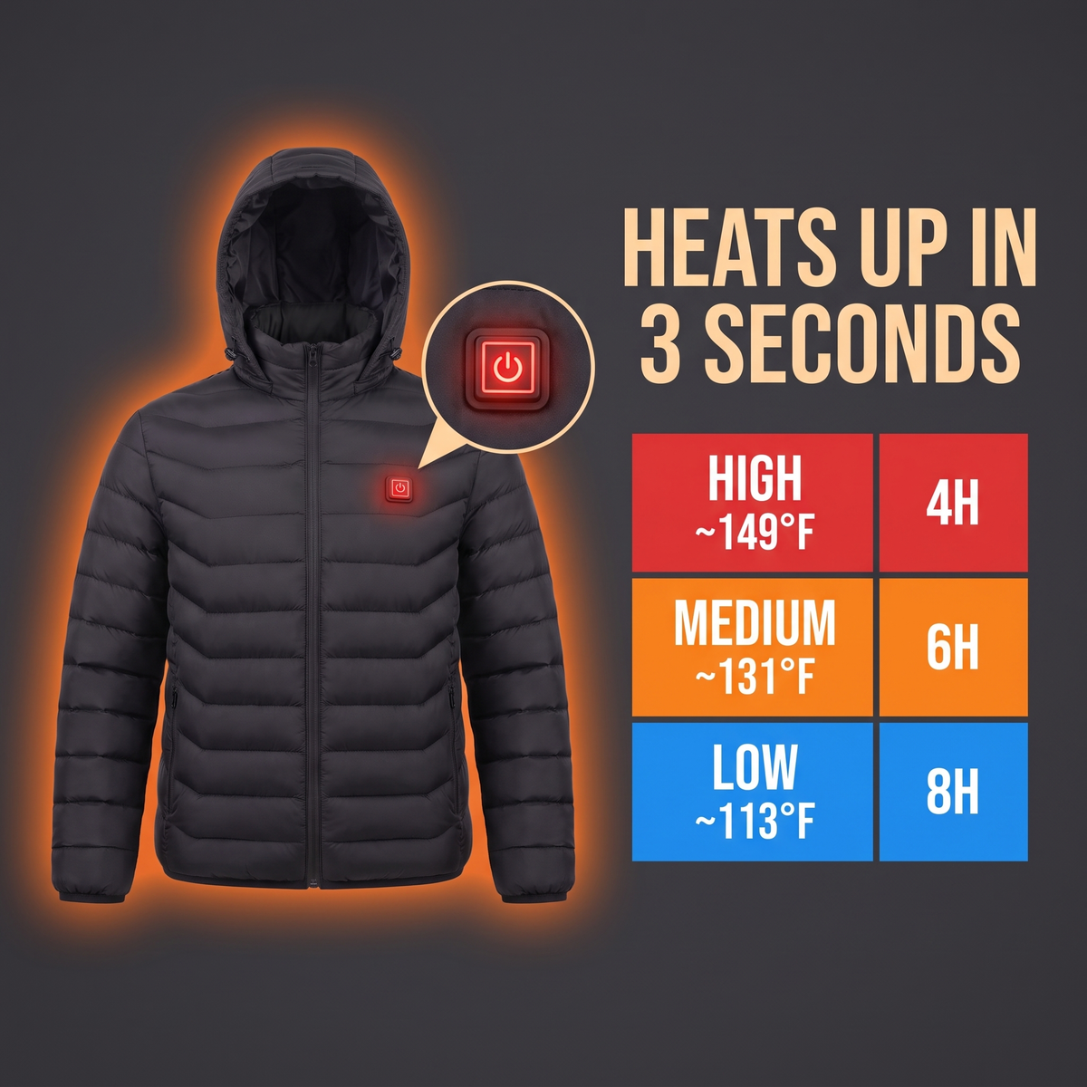 Puffer Jacket - Heated