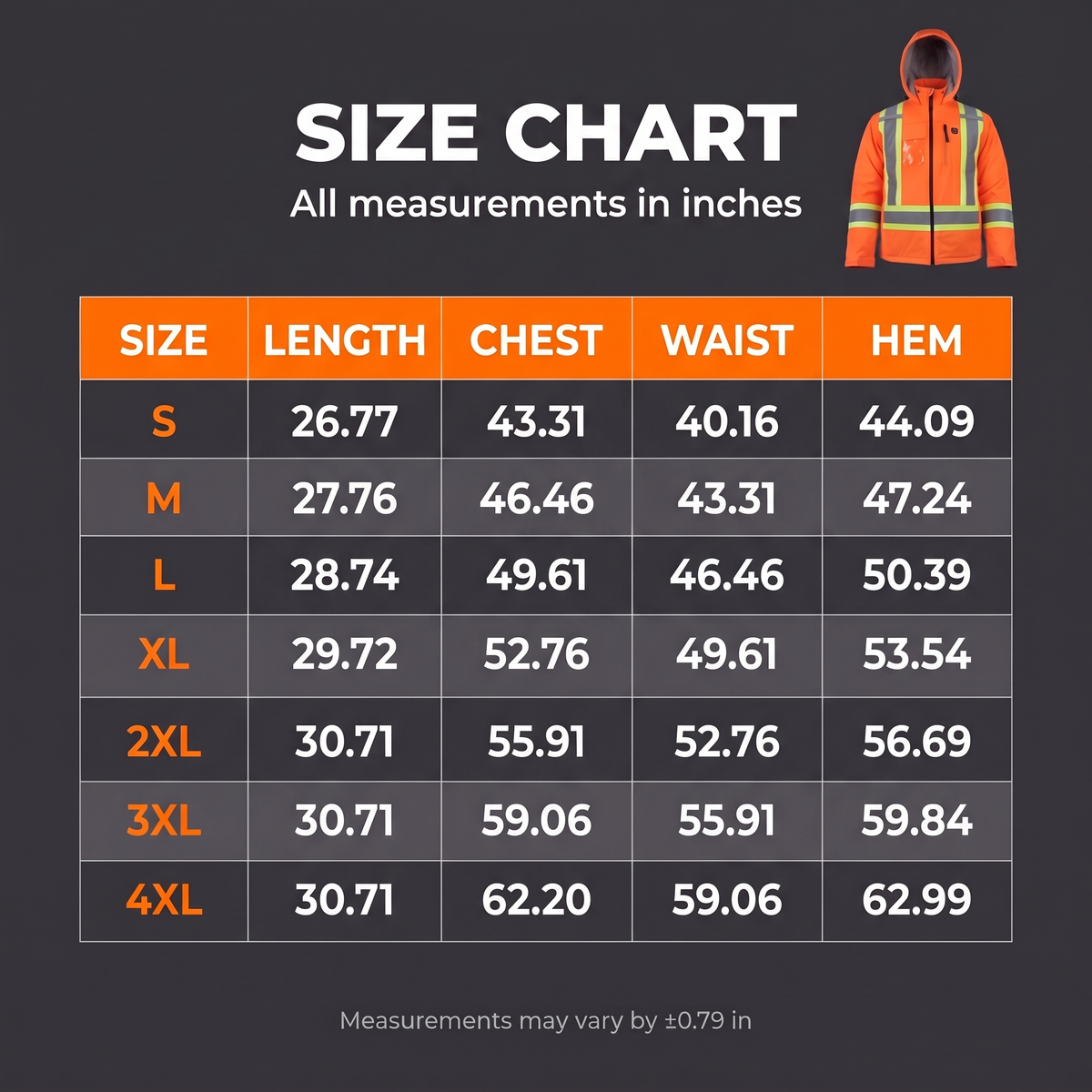 Safety Jacket - Heated