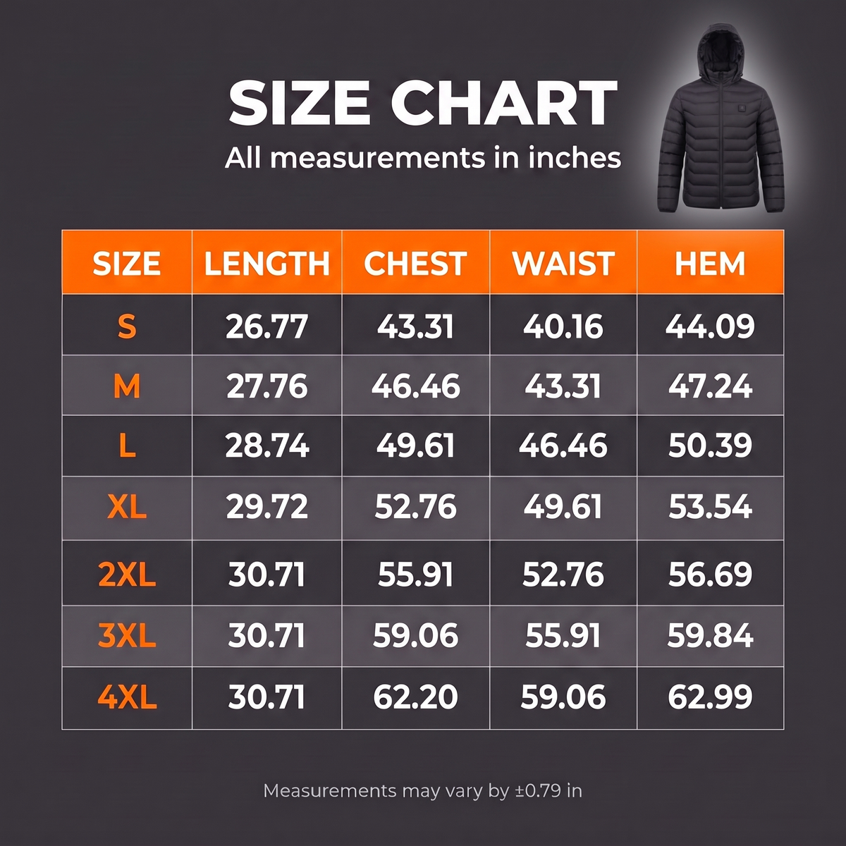 Puffer Jacket - Heated